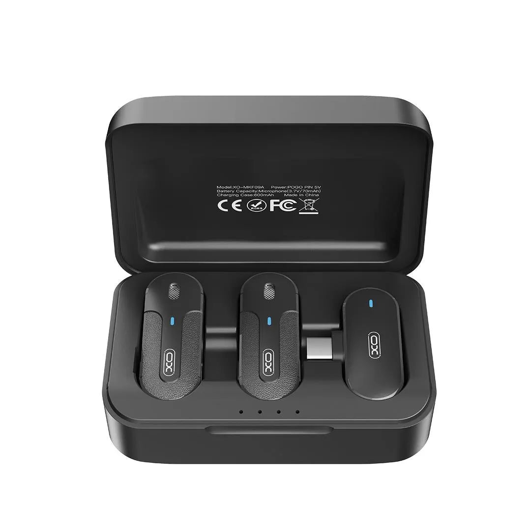 XO MKF09A Type C Wireless Collar Mic Price in Pakistan  Main image