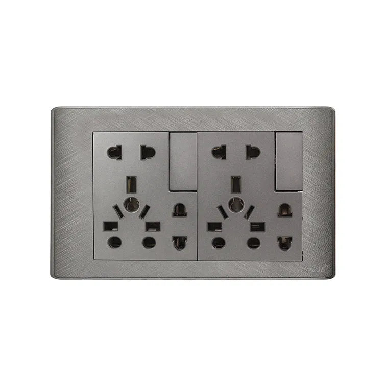 AQUA PINE GREY DOUBLE UNIVERSAL SOCKET Price in Pakistan