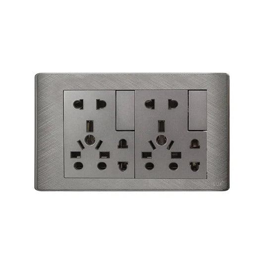 AQUA PINE GREY DOUBLE UNIVERSAL SOCKET Price in Pakistan