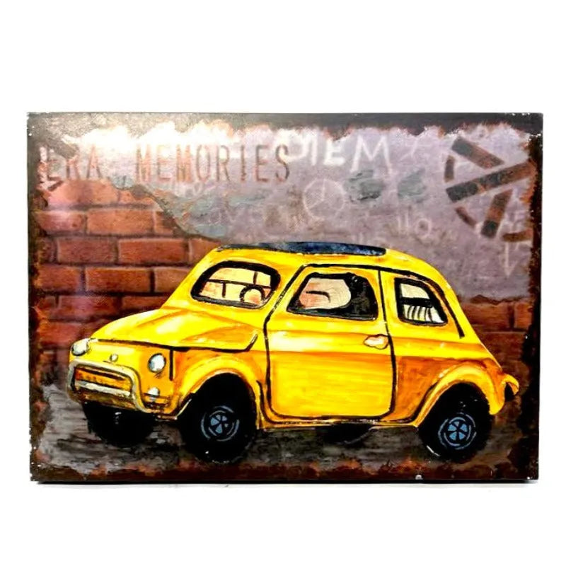 Decorative Yellow Taxi Wall Frame Price in Pakistan Main image