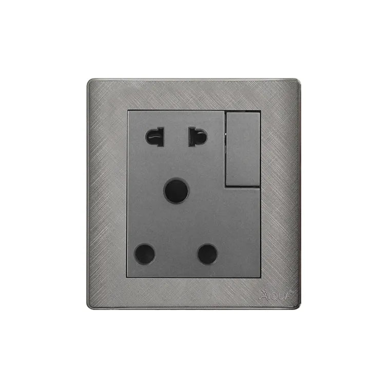 AQUA PINE GREY POWER PLUG + 2 PIN Price in Pakistan