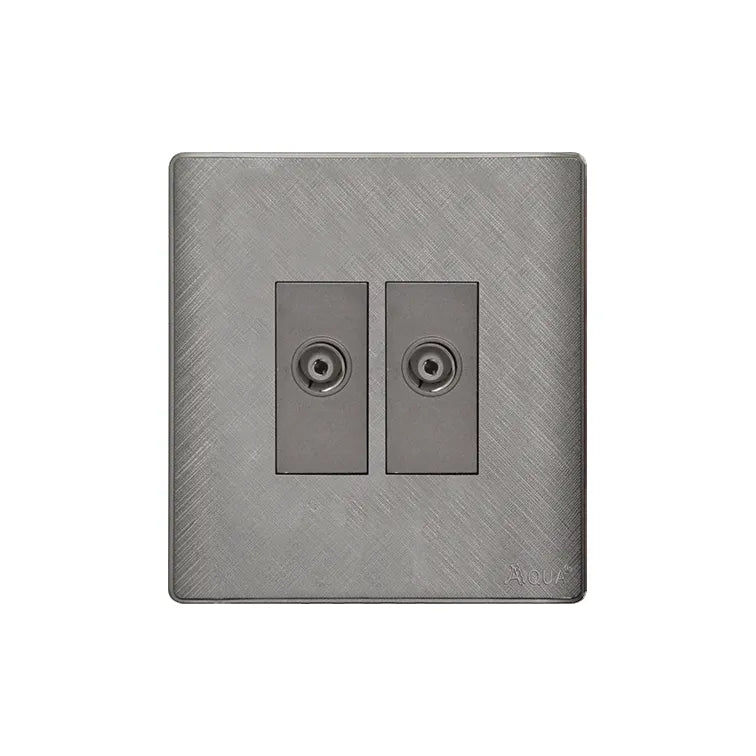 AQUA PINE GREY DOUBLE TV SOCKET Price in Pakistan