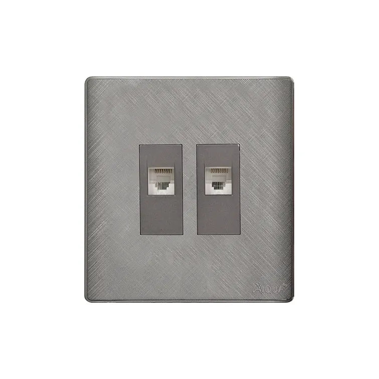 AQUA PINE GREY DOUBLE DATA SOCKET Price in Pakistan