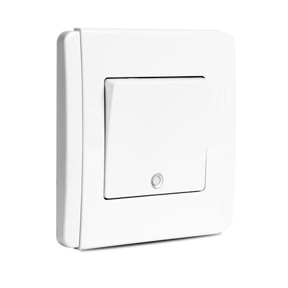 Neo 1 Gang 2 way Switch Vertical  White with LED and Fluorescent