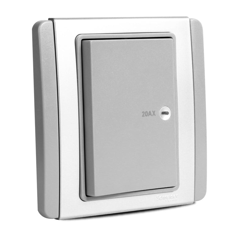 Neo 20A Double Pole Switch With Neon Horizontal