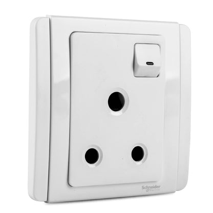 Neo 15A 3 Pin Round Switched Socket