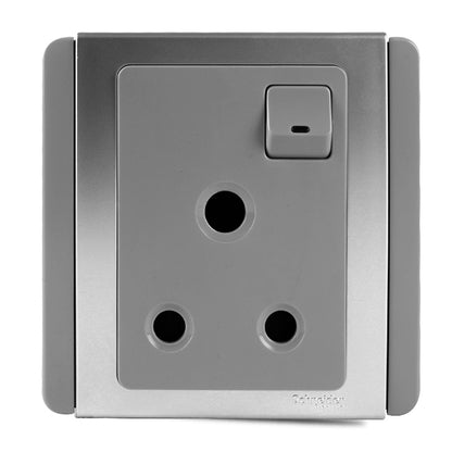 Neo 15A 3 Pin Round Switched Socket