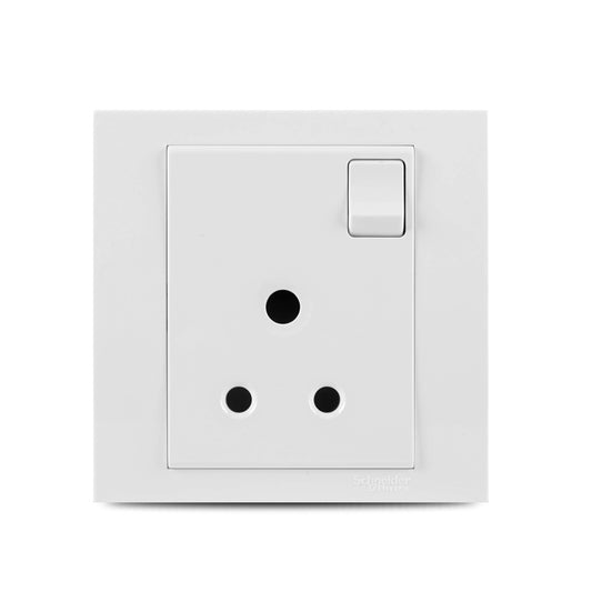 Vivace 5A 3 Pin Round Switch Socket