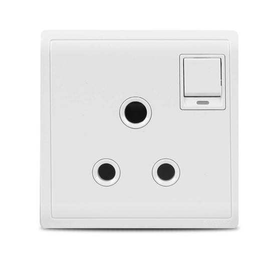 Pieno 15A 3 Pin Round Switched Socket with Neon Price in Pakistan