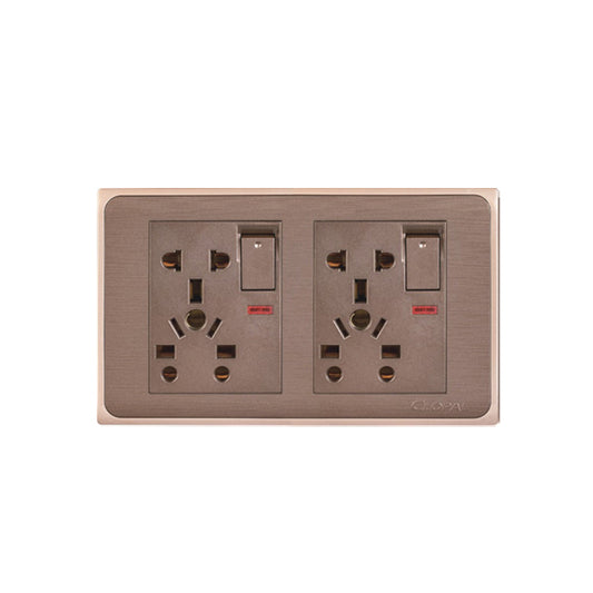 Clopal Focus Double 6 in 1 Switch Socket Outlet Price in Pakistan