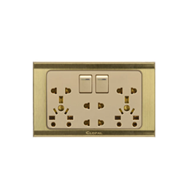 Clopal Prime Double 6 in 1 Switch Socket Outlet Price in Pakistan