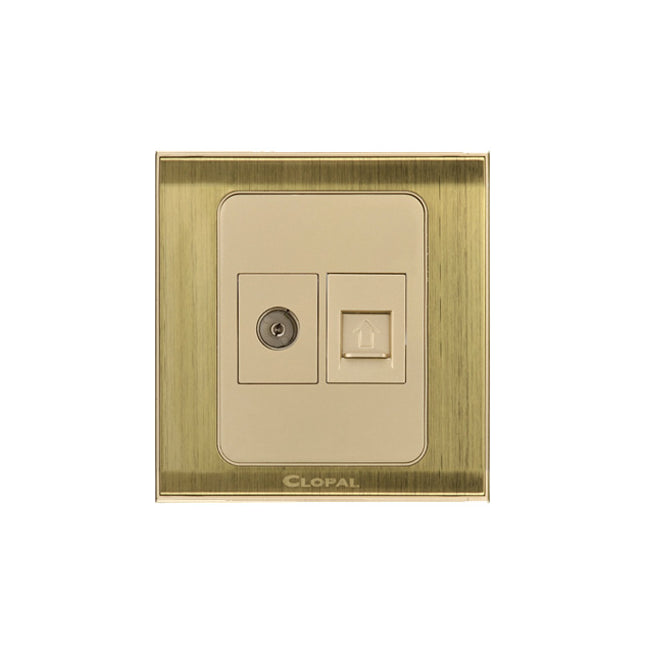 Clopal Prime Series 2 switch + 2 socket Outlet Price in Pakistan