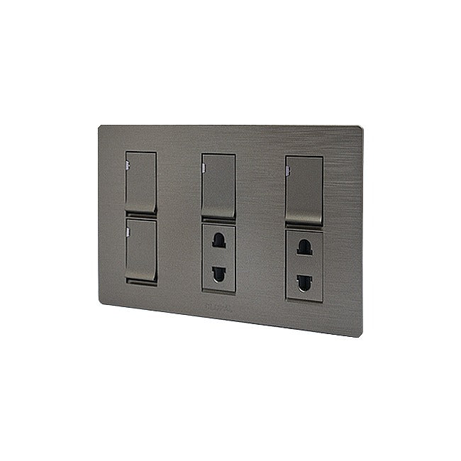 Flatty Series 1 switch + 1 socket Outlet Price in Pakistan