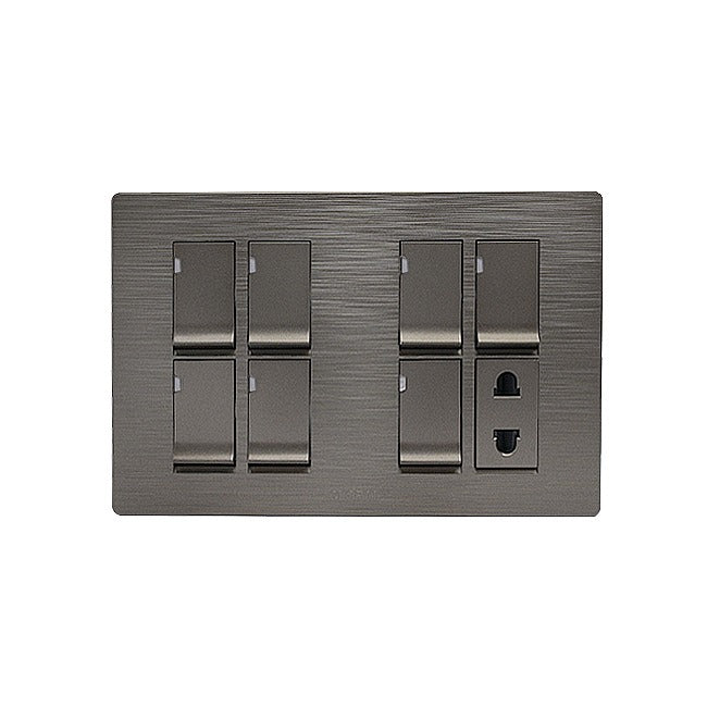 Clopal Flatty Series 7 switch + 1 socket Outlet Price in Pakistan