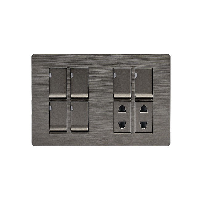 Clopal Flatty Series 6 switch + 2 socket Outlet Price in Pakistan