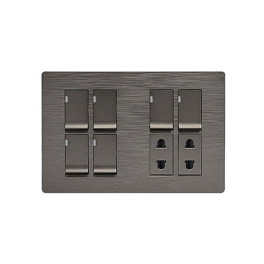 Clopal Flatty Series 6 switch + 2 socket Outlet Price in Pakistan