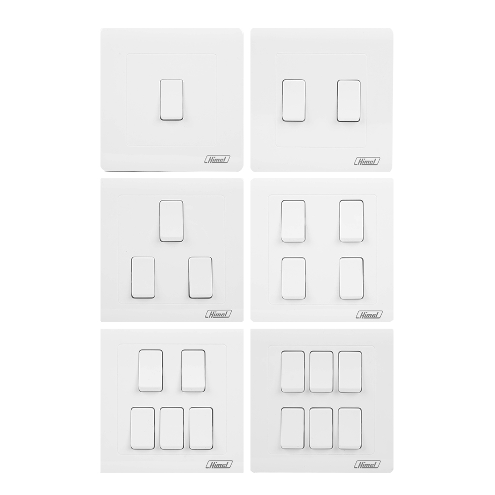 Himel 1-6 Gang Flush Switches Price in Pakistan